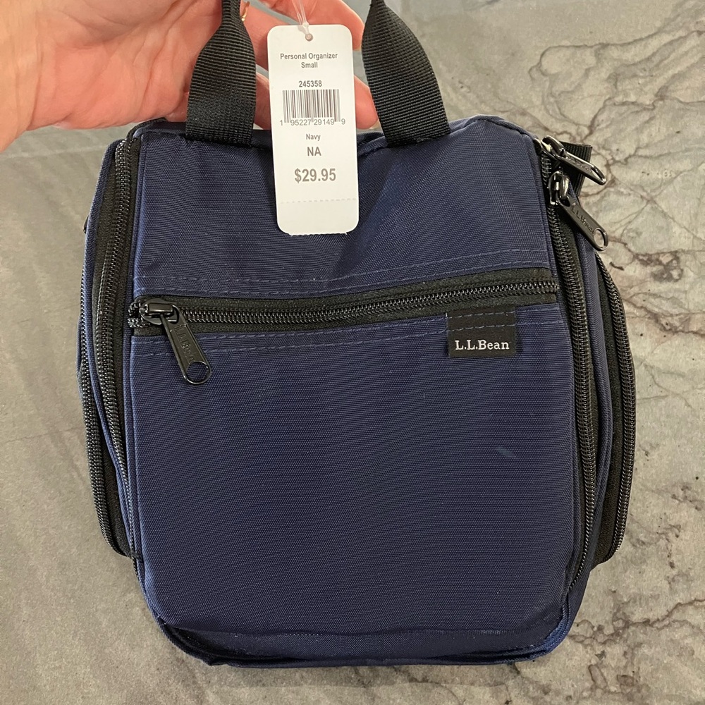 L.L. Bean Blue Toiletry Bag with Durable Design